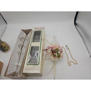 Christmas Classics Ornaments Hand Decorated Vintage Glass Victorian Beaded Bulb